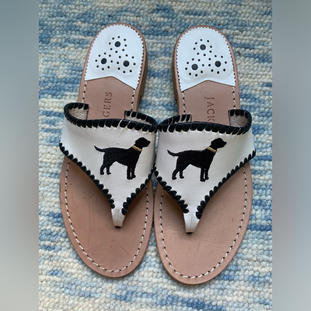 Jack Rogers black lab sandals
